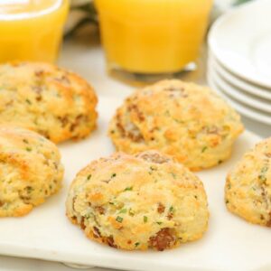 Breakfast Biscuits with Sausage & Cheddar | Low-Carb + Gluten-Free + Easy To Make