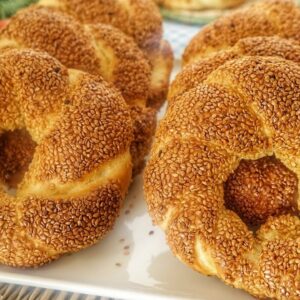 Crispy Simit Recipe 😋 Turkish Sesame Ring Bread