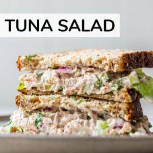 EASY TUNA SALAD RECIPE | healthy + quick