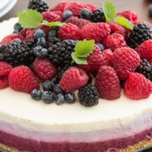 No-Bake Ombre Berry Cheesecake Recipe