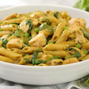 One Pot Pesto Chicken Penne | Quick + Easy Pantry Recipe | Cook With Me