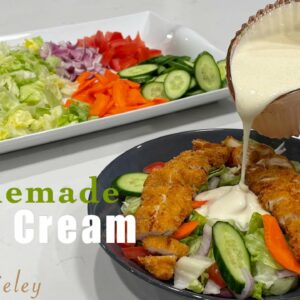 How To Make Hienz Style Salad Cream At Home | Hienz Style Salad Cream Recipe From Scratch