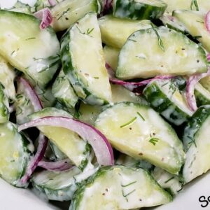 Creamy Dill Cucumber Salad – Easy Summer Salad Recipe