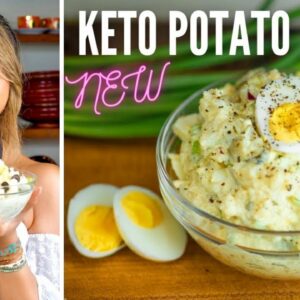 KETO POTATO SALAD! How to Make Keto Potato Salad Recipe | ONLY 4 NET CARBS!