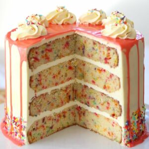 Funfetti Cake Recipe | Drip Cake Tutorial