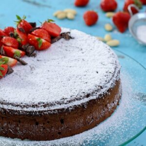 Torta Caprese – Flourless Chocolate Almond Cake