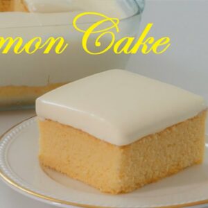 Easy Lemon Cake | 2-Ingredient Condensed Milk Frosting