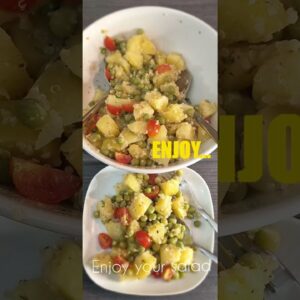 Potato and peas salad|Healthy 😋 |Easy salad recipe