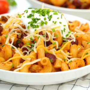 Chili Cheese Pasta | Easy + Family Friendly Make Ahead Meals!