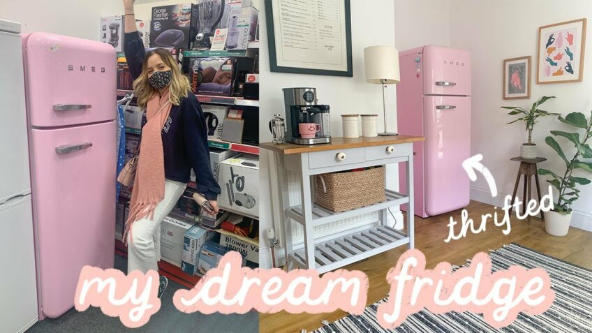 Finding my DREAM pink Smeg fridge in the charity shop