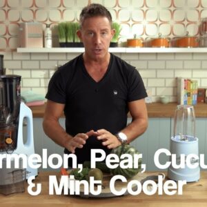 Watermelon, Pear, Cucumber & Mint Cooler Jason Vale Juice Recipe
