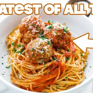 Spaghetti and The Best Meatballs Recipe Ever