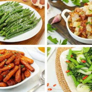 4 Healthy Side Dishes | Easy + Delicious Weeknight Dinner Recipes