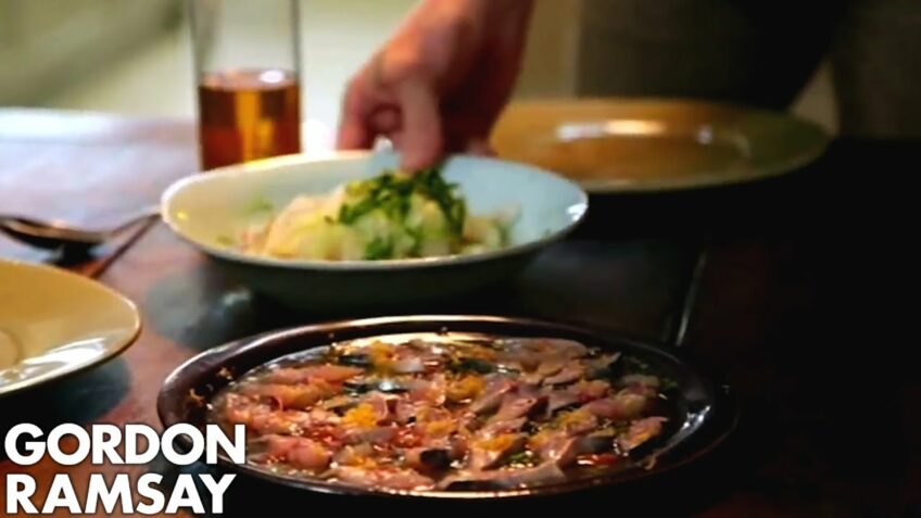 Gordon Ramsay’s Mackerel Ceviche with Fennel Salad & Quinoa Salad Recipe