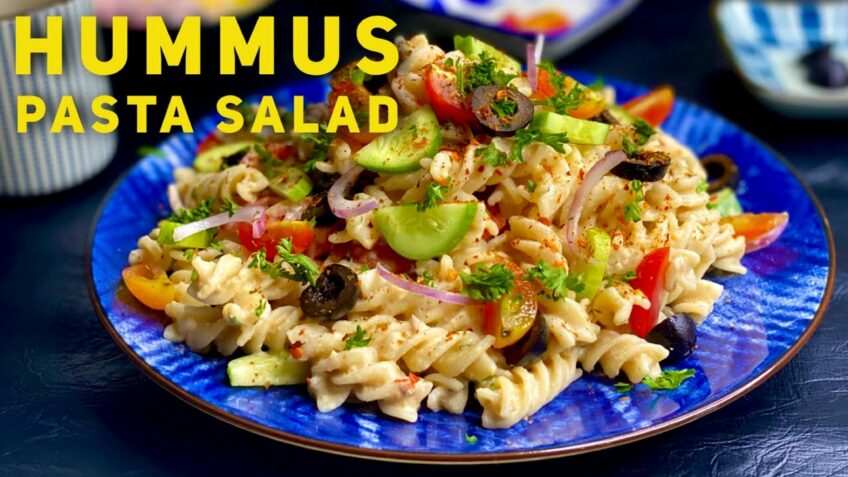 Hummus Pasta Salad Recipe |  पास्ता सलाद रेसिपी How to Make Pasta Salad