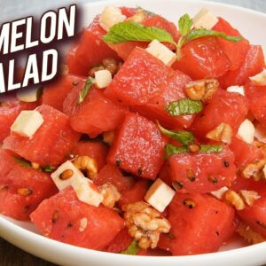 Quick And Easy Salad Recipe – Watermelon Feta Salad Recipe – Summer Special Recipe – Bhumika
