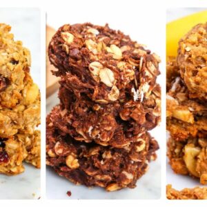 3 Healthy Granola Cookies | Vegan, Gluten-Free & Dairy-Free