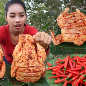 Amazing cooking chicken roasted with vegetable salad recipe – Amazing video