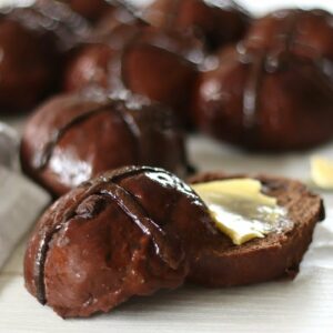 Chocolate Hot Cross Bun Recipe | Easter Recipe