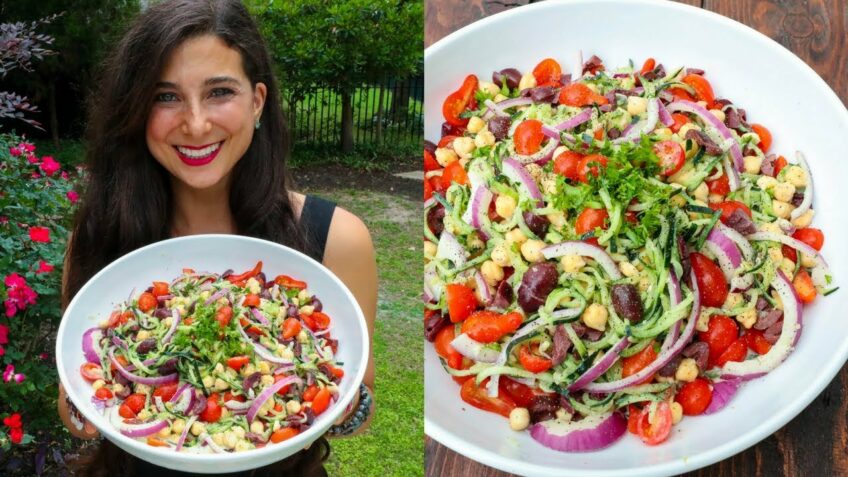 BEST Greek Salad Recipe | FullyRaw Vegan