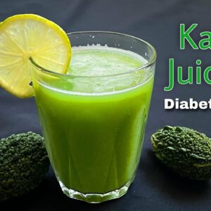 1 minute Karela Juice | Diabetic Juice | Healthy Bitter melon / Gourd Juice recipe | Sattvik Kitchen