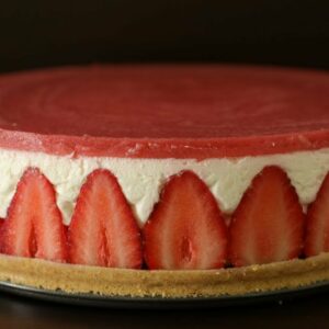 No-Bake Strawberry cheesecake Recipe | How to Make Strawberry cheesecake