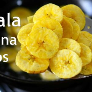 Banana Chips – Homemade Banana Chips Recipe – Kerala Banana Chips – ബനാന ചിപ്സ് – Kele Ke Chips