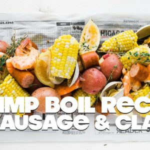 Shrimp and Clam Boil Recipe with Sausage