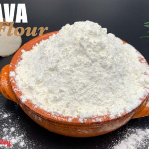HOW TO MAKE CASSAVA FLOUR AT HOME WITH JUST ONE INGREDIENT  2 EASY WAYS | YUCA FLOUR