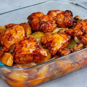 IT is WOW! GLAZED chicken breast with vegetables, prepared like in big RESTAURANTS