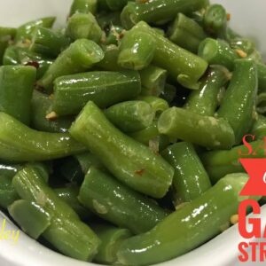 ADD GINGER & GARLIC TO YOUR STRING BEANS AND YOU WILL NEVER EAT IT PLAIN AGAIN
