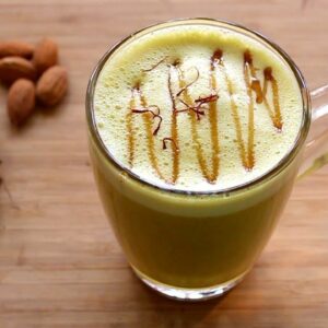 Dairy Free Turmeric Milk Recipe For Thyroid PCOS Weight Loss – Vegan Golden Milk Recipe -Haldi Doodh