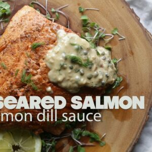 Pan Seared Salmon Recipe with Lemon Butter Sauce