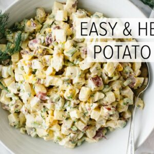 BEST POTATO SALAD RECIPE | how to make potato salad easy, healthy and delicious!