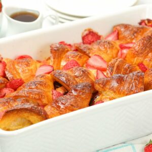 Nutella Stuffed Strawberry Baked French Toast | The BEST Mother’s Day Brunch Recipe!
