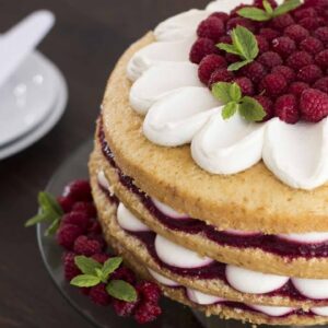 Raspberry Vanilla Cake Recipe