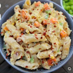 mayonnaise pasta recipe – kids recipe | mayo pasta salad | pasta salad with mayo