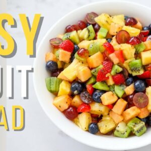 How To Make A FRUIT SALAD  – EASY & HEALTHY  RECIPE!