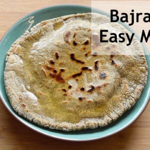 Bajra Roti Recipe – How To Make Bajra Roti – Pearl Millet Roti For Weight Loss – Skinny Recipes