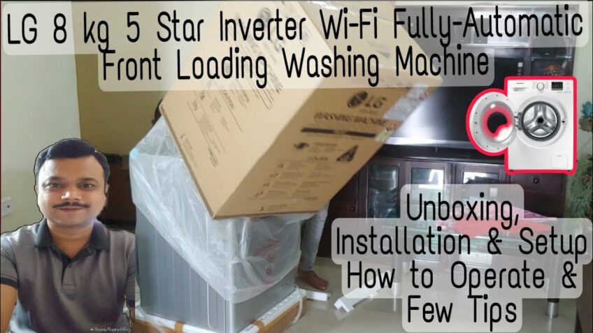 LG Front Loading Washing Machine #FHT1408ZWL | Unboxing, Installation & Setup, How to Use & Operate
