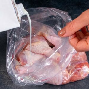 Marinade in the bag, with milk – the most tender chicken legs that you have eaten!