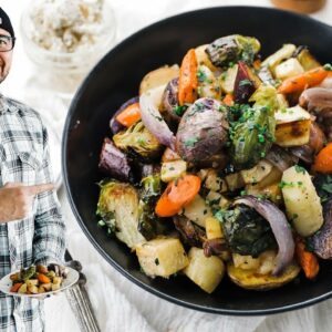 Oven Roasted Root Vegetables Recipe with Herb Butter