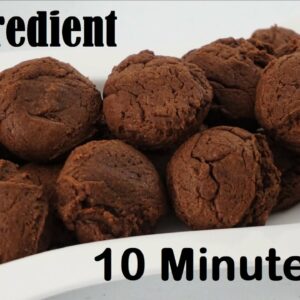 3 Ingredient NUTELLA COOKIES In 10 Minutes