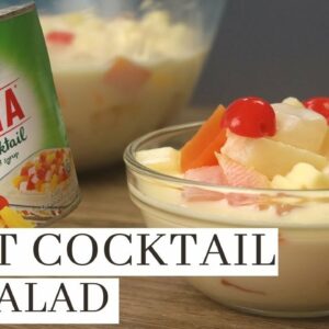 FRUIT COCKTAIL SALAD ( 4 Ingredients Fruit Salad Recipe )