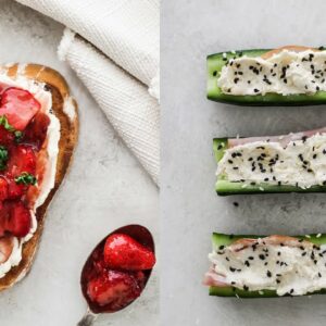 ad | Balsamic Strawberry Toast and Cucumber Boats Recipe