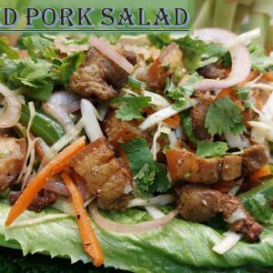 Roasted pork salad | Mangalorean Pork salad recipe
