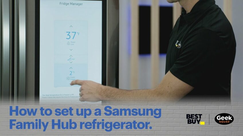 Tech Tips: How to set up a Samsung Family Hub refrigerator.