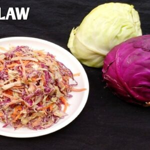 Coleslaw Salad Recipe|Healthy Cabbage Salad|How to make Coleslaw Salad