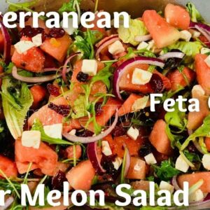 Mediterranean Watermelon Feta Cheese Weight loss Salad recipe| Healthy, Easy Water Melon Salad
