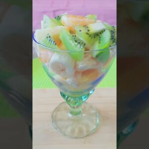 Easy fruit salad recipe| special for kids #shorts